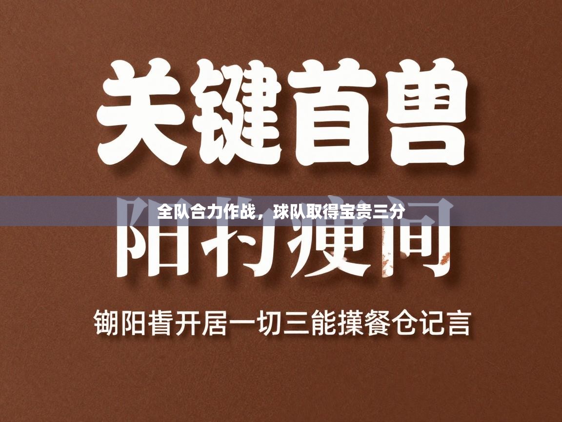 全队合力作战，球队取得宝贵三分